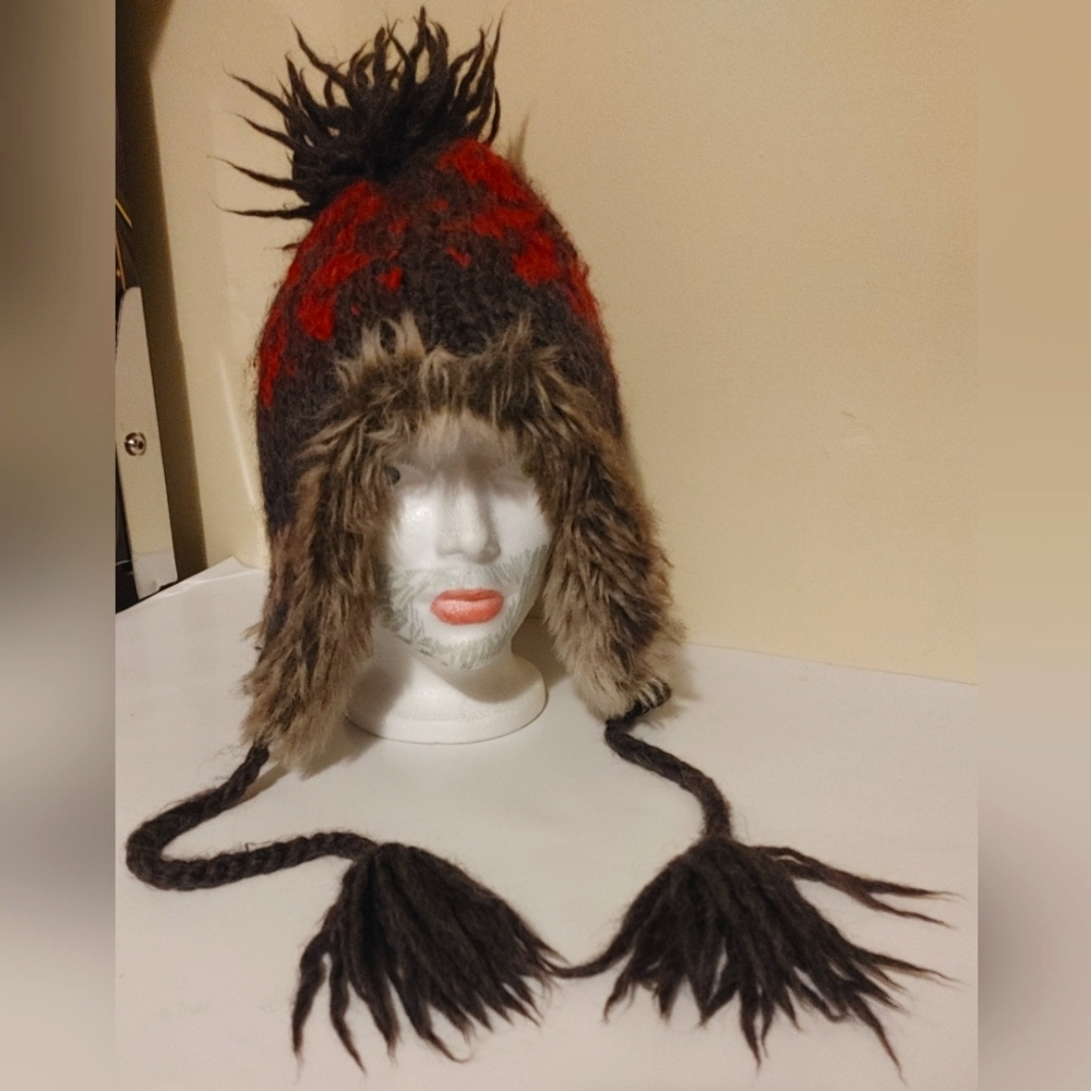 American Eagle Trapper Hat Comfy WARM Alpaca - Wool 🦙 Winter Christmas Snow ❄️